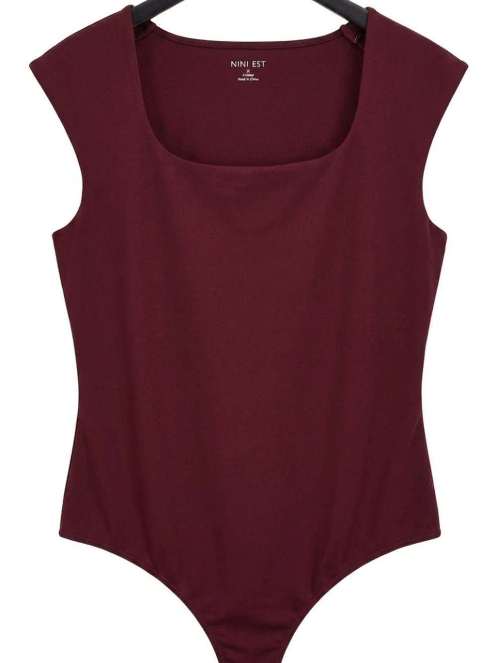 Nine West Burgundy Sleeveless Bodysuit XXL NWOT - Picture 4 of 5
